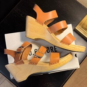 No.6 Store Tan Leather Sandals